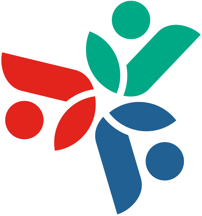 &Eacute;l&eacute;ments du logo en couleurs