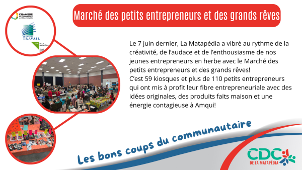 Les bons coups du communautaire - March&eacute; des petits entrepreneurs et des grands r&ecirc;ves