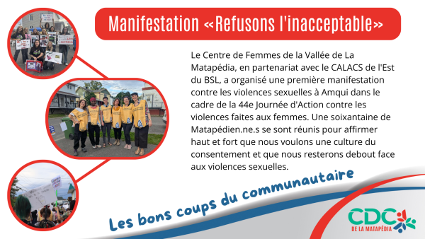 Les bons coups du communautaire - Manifestation 